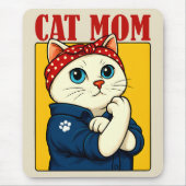 Cat Mama Mütter Tag Mousepad (Vorne)