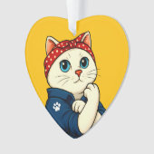 Cat Mama Mütter Tag Ornament (Vorderseite)