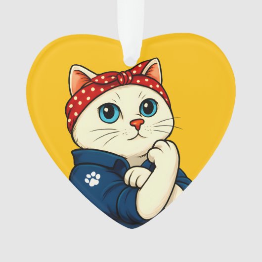 Cat Mama Mütter Tag Ornament (Vorderseite)