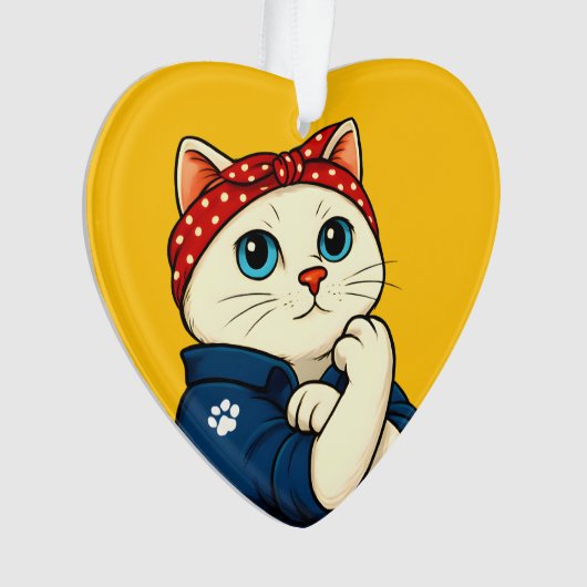 Cat Mama Mütter Tag Ornament (Vorderseite)