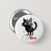 Cat Mama Mütter Tagesgeschenke Button (Vorne & Hinten)