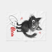Cat Mama Mütter Tagesgeschenke Fleecedecke (Vorderseite (Horizontal))