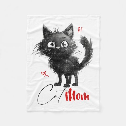 Cat Mama Mütter Tagesgeschenke Fleecedecke (Vorderseite)