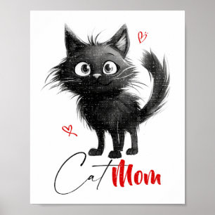 Cat Mama Mütter Tagesgeschenke Poster