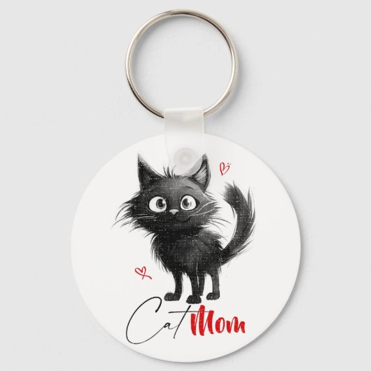 Cat Mama Mütter Tagesgeschenke Schlüsselanhänger (Vorderseite)