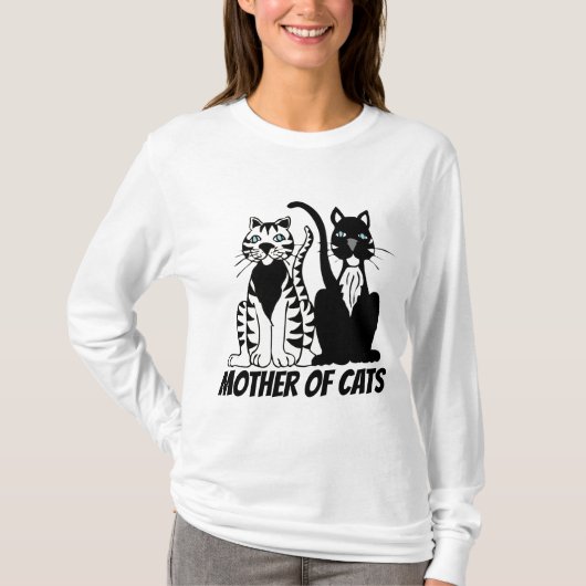 CAT-MAMA (MUTTER VON KATZEN) T - Shirt (Vorderseite)