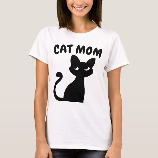 Cat Mama Muttertag T - Shirt (Vorderseite)