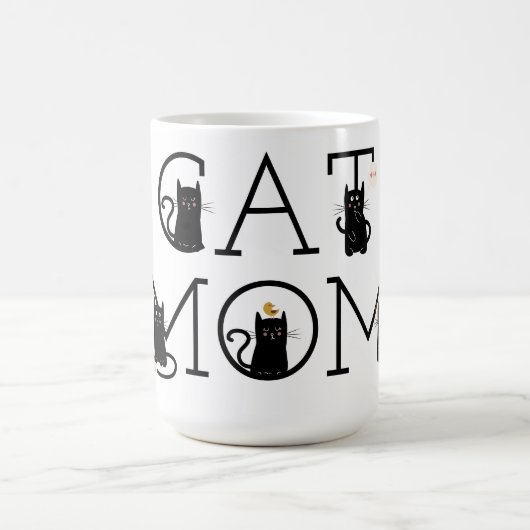 Cat Mama Niedlich Black Cats Kaffee Tasse (Mittel)