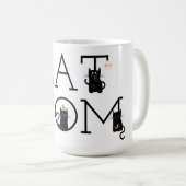 Cat Mama Niedlich Black Cats Kaffee Tasse (VorderseiteRechts)