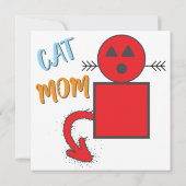 Cat Mama Niedlich Feline mit optionaler Personalis (Rückseite)