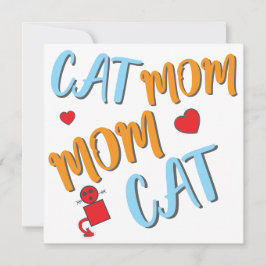 Cat Mama Niedlich Feline mit optionaler Personalis
