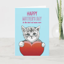 Cat Mama Niedlich Kitten Liebe Happy Mother Day