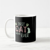 Cat Mama Niedlich Meow First Mütter Day Kaffeetasse (Links)