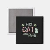 Cat Mama Niedlich Meow First Mütter Day Magnet (Vorderseite/Rückseite)