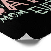 Cat Mama Niedlich Meow First Mütter Day Poster (Ecke)