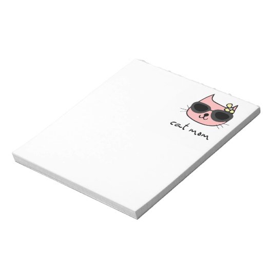 CAT-MAMA NIEDLICH NOTIZPAD NOTIZBLOCK (Rotiert)