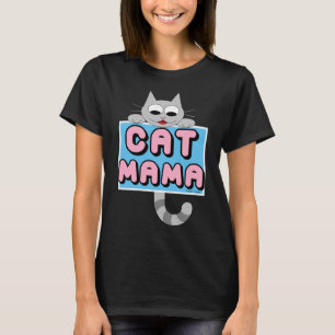 "CAT MAMA" Niedliches Cat Lover T Shirt