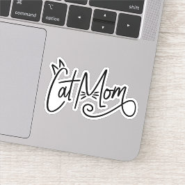 Cat Mama Notebook-Aufkleber Aufkleber