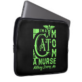 Cat Mama Nurse - Funny Gift for Nurses & Cat Lover Laptopschutzhülle (Vorne Rechts)