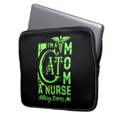 Cat Mama Nurse - Funny Gift for Nurses & Cat Lover Laptopschutzhülle (Vorderseite Links)