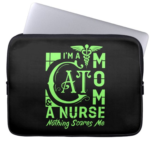 Cat Mama Nurse - Funny Gift for Nurses & Cat Lover Laptopschutzhülle (Vorderseite)