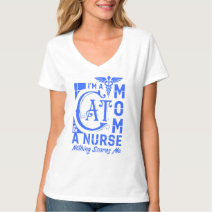 Cat Mama Nurse - Funny Gift for Nurses & Cat Lover T-Shirt