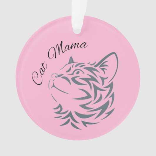 Cat Mama Ornament (Vorderseite)