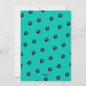 Cat-Mama | Paw Prints | Muttertag Feiertagskarte (Rückseite)