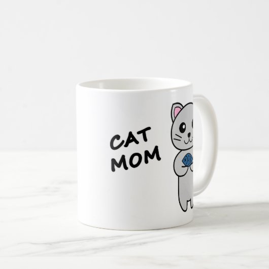 CAT-MAMA Personalisiert Kaffeetasse (VorderseiteRechts)