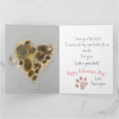 Cat Mama Personalisiert Valentine Überraschung Karte (Innenseite)