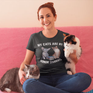 CAT MAMA PINK T - SHIRT NIEDLICH LADIES T - SHIRT