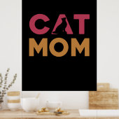 Cat-Mama Poster (Küche)
