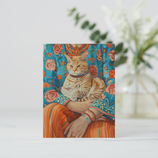 Cat-Mama Postkarte (Stehend Vorderseite)