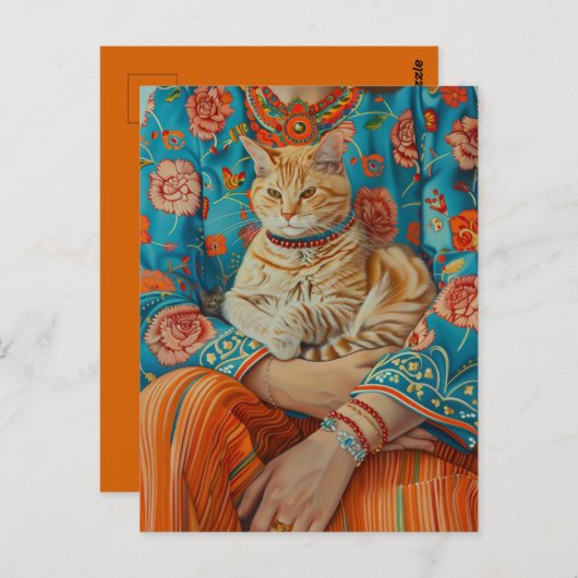 Cat-Mama Postkarte (Vorne/Hinten)