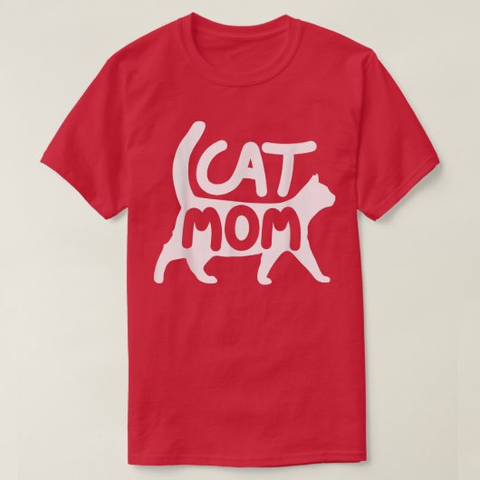 Cat Mama präsentiert Design Funny Cat Mama Moderne T-Shirt (Design vorne)