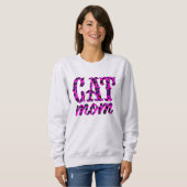 Cat Mama Rosa Sweatshirt (Vorne ganz)