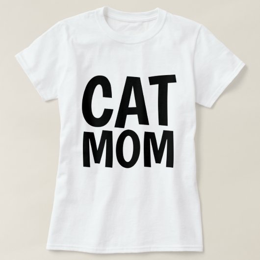 CAT MAMA rosa T - Shirt (Design vorne)