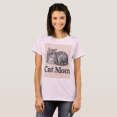 Cat Mama Rosa T - Shirt (Vorne ganz)