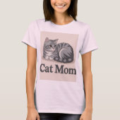 Cat Mama Rosa T - Shirt (Vorderseite)