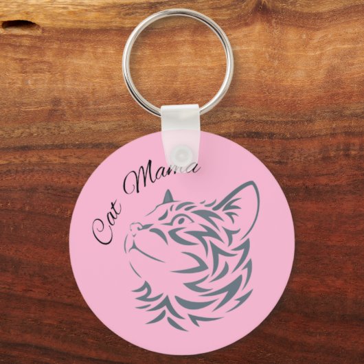 Cat Mama Schlüsselanhänger (Vorderseite)