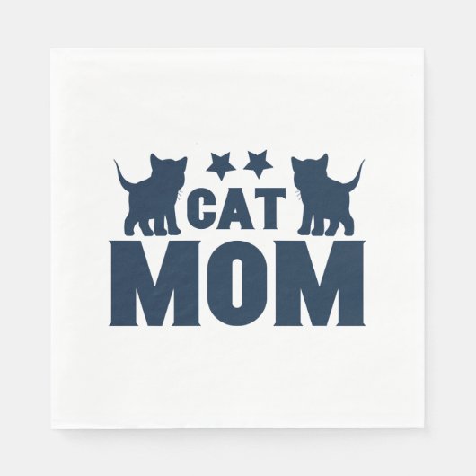 Cat-Mama Serviette (Vorderseite)