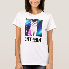 Cat Mama Shirt, Kann zu Ihrem Haustier Foto wechse T-Shirt