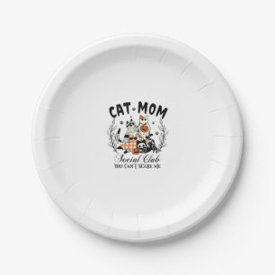 Cat Mama Social Club Ghost Cat Halloween Gothic Bl Pappteller