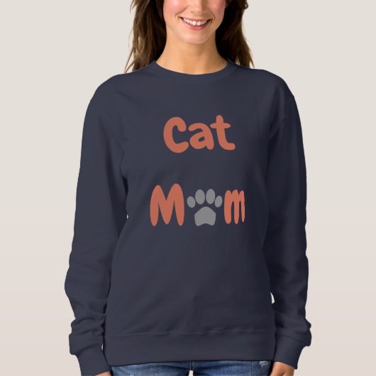 Cat-Mama Sweatshirt (Vorderseite)