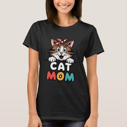 Cat-Mama T-Shirt (Vorderseite)