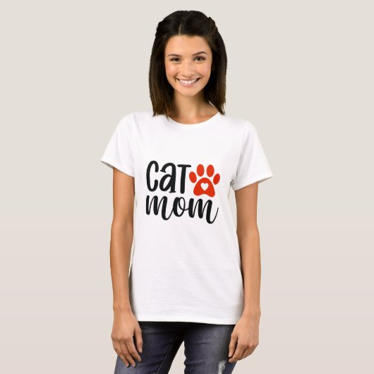 Cat Mama T - Shirt (Vorne ganz)