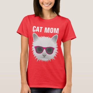 CAT-MAMA-T - Shirt Katzen tragen Sonnenbrille