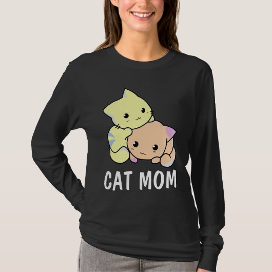 CAT MAMA T - SHIRT T-SHIRTS (Vorderseite)