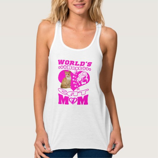 Cat Mama Tank Top Funny Gaben Frauen Mama (Vorderseite)