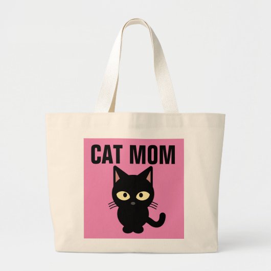CAT MAMA TASCHE NIEDLICH SCHWARZE KITTKETTE (Vorne)